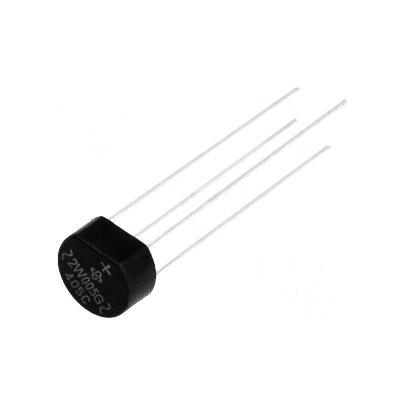Punte redresoare monofazat Urmax 50V 2A 60A rotund - componentă electronică de calitate | Electronic-mag.ro | Componente Electro