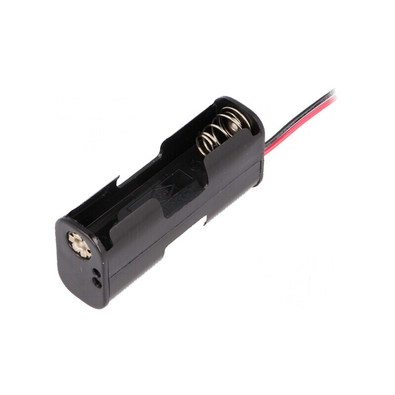 Suport baterii AA R6 cu 2 cabluri negre de 150mm | Electronic-mag.ro | Componente Electronice Suport baterii AA R6 cu 2 cabluri negre de 150mm | Electronic-mag.ro | Componente Electronice