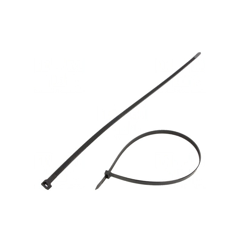 Colier de strângere negru din poliamidă 650mm, lățime 12,5mm, 1112N | Electronic-mag.ro | Componente Electronice