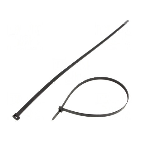 Colier de strângere negru din poliamidă 650mm, lățime 12,5mm, 1112N | Electronic-mag.ro | Componente Electronice