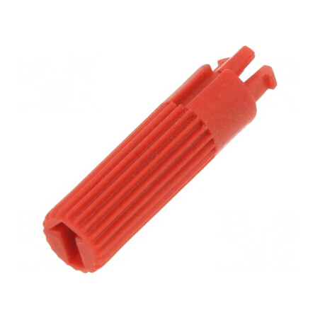 Buton rotativ roșu Ø4x13,3mm pentru control precis | Electronic-mag.ro | Componente Electronice