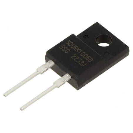 Diodă redresoare THT 600V 10A TO220FP-2 cu Ufmax 2,3V 25ns | Electronic-mag.ro | Componente Electronice