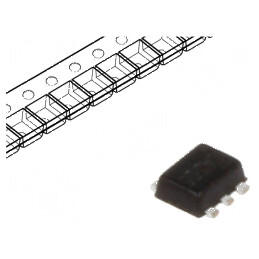 Filtru digital line terminator pentru frecvenţe joase EMI SOT563 - componentă electronică | Electronic-mag.ro | Componente Elect