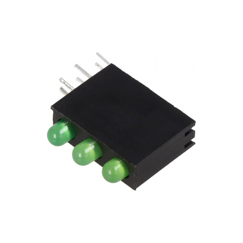 LED 3mm galben-verde în carcasă, 3 diode, 20mA, 30° - 1,8÷2,6V | Electronic-mag.ro | Componente Electronice LED 3mm galben-verde în carcasă, 3 diode, 20mA, 30° - 1,8÷2,6V | Electronic-mag.ro | Componente Electronice