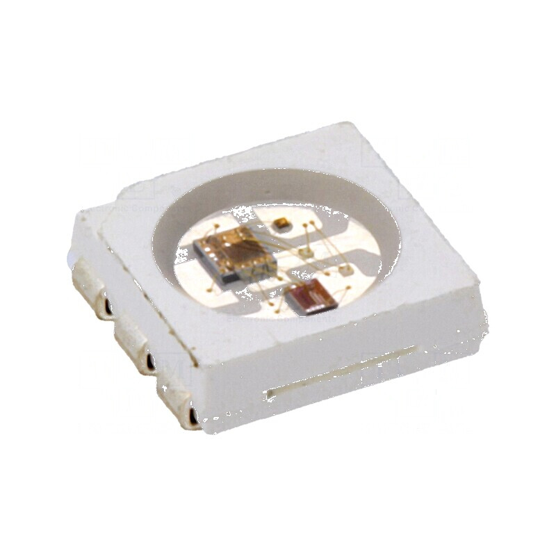 LED SMD 5050 Programabil RGB PLCC6 5x5x1,6mm 3,6÷5,5V | Electronic-mag.ro | Componente Electronice