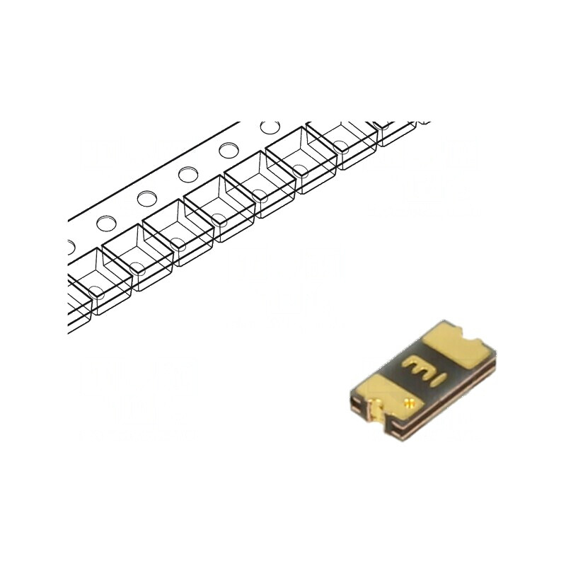 Siguranţă polimerică PTC 350mA 6VDC pentru PCB SMT, dimensiuni 3,2x1,6mm PFNF | Electronic-mag.ro | Componente Electronice