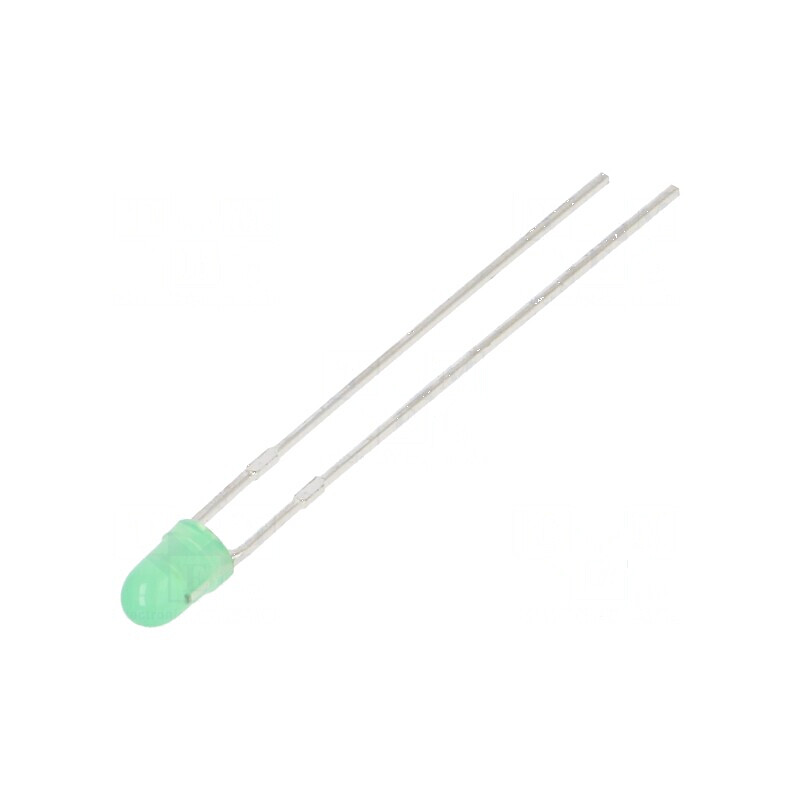 LED verde 2,9mm 6mcd 60° convex Nr. term: 2 | Electronic-mag.ro | Componente Electronice