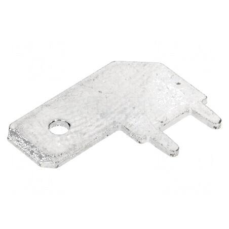 Terminal plat 6,3mm 0,8mm tată THT alamă cositorită - Conector electric pentru montaj PCB | Electronic-mag.ro | Componente Elect