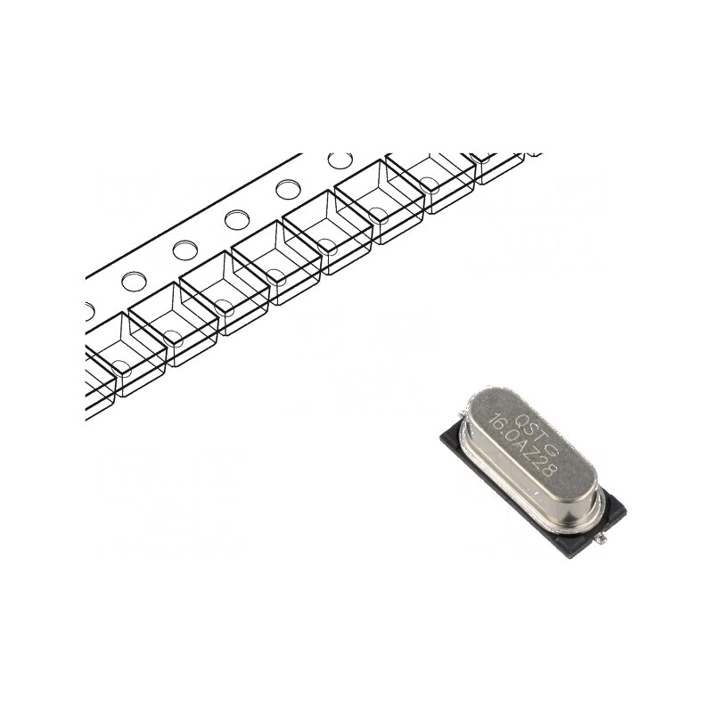 Rezonator cu cuarţ 16MHz ±10ppm 18pF SMD 12,7x4,8x3,8mm pentru circuite electronice | Electronic-mag.ro | Componente Electronice