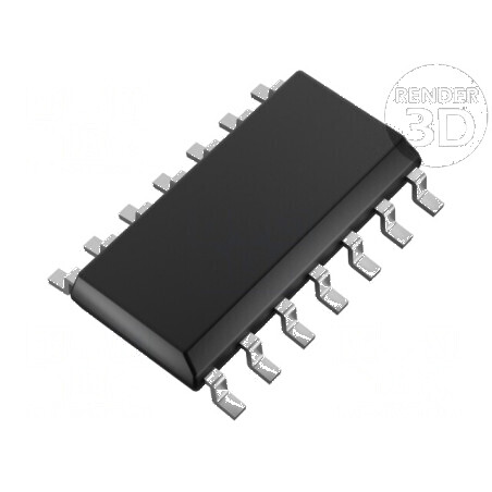 Contor Binar Digital 4bit CMOS TTL SMD SO14 HCT | Electronic-mag.ro | Componente Electronice