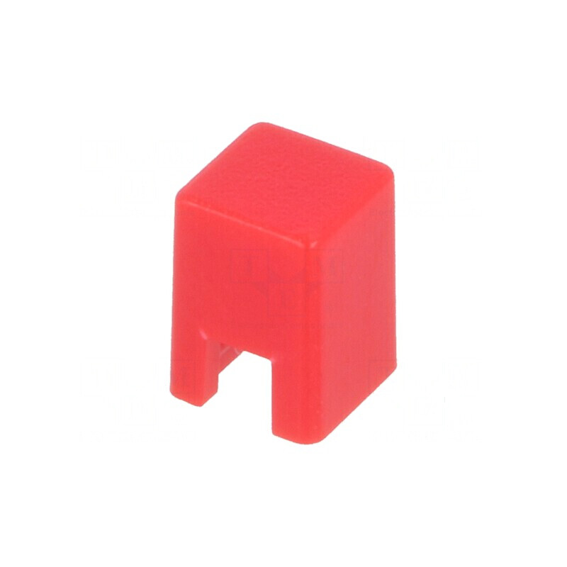 Tastă cu împingere 5,5mm pătrată roşie 4x4mm pentru temperaturi 25÷70°C | Electronic-mag.ro | Componente Electronice