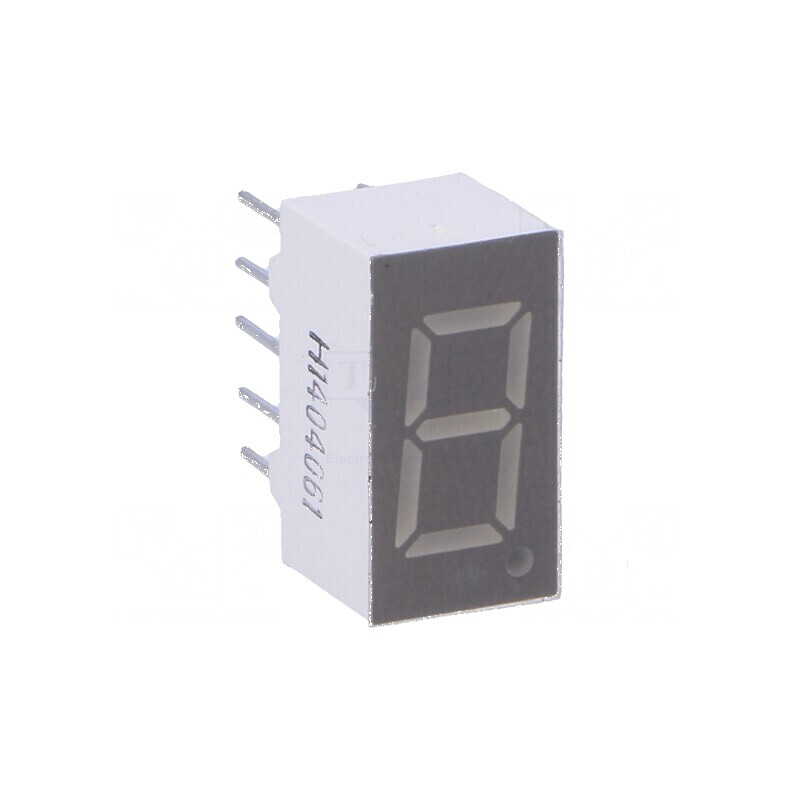 Afișaj LED cu 7 segmente 9,1mm 0,36 Nr.car: 1 verde, luminozitate 1÷1,5mcd | Electronic-mag.ro | Componente Electronice Afișaj LED cu 7 segmente 9,1mm 0,36 Nr.car: 1 verde, luminozitate 1÷1,5mcd | Electronic-mag.ro | Componente Electronice