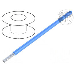 Cablu LiYv litat 0,25mm2 PVC albastru 900V 100m Clasa 5 - rezistent și flexibil pentru instalații electrice | Electronic-mag.ro 