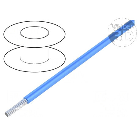 Cablu LiYv litat 0,25mm2 PVC albastru 900V 100m Clasa 5 - rezistent și flexibil pentru instalații electrice | Electronic-mag.ro 