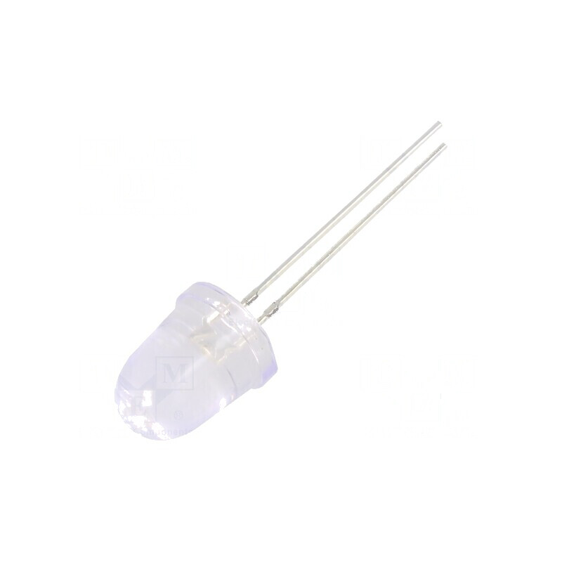 LED UV 8° 20mA 114mW 370-380nm 3/3,4/3,8VDC THT - Lampa LED UV pentru iluminare profesională | Electronic-mag.ro | Componente El