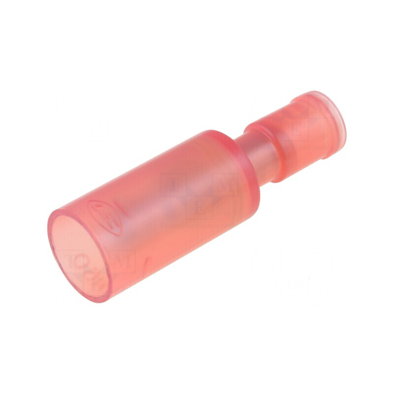 Terminal rotund tată Ø 4mm, 0,75-1,25mm², crimpat pe cablu | Electronic-mag.ro | Componente Electronice