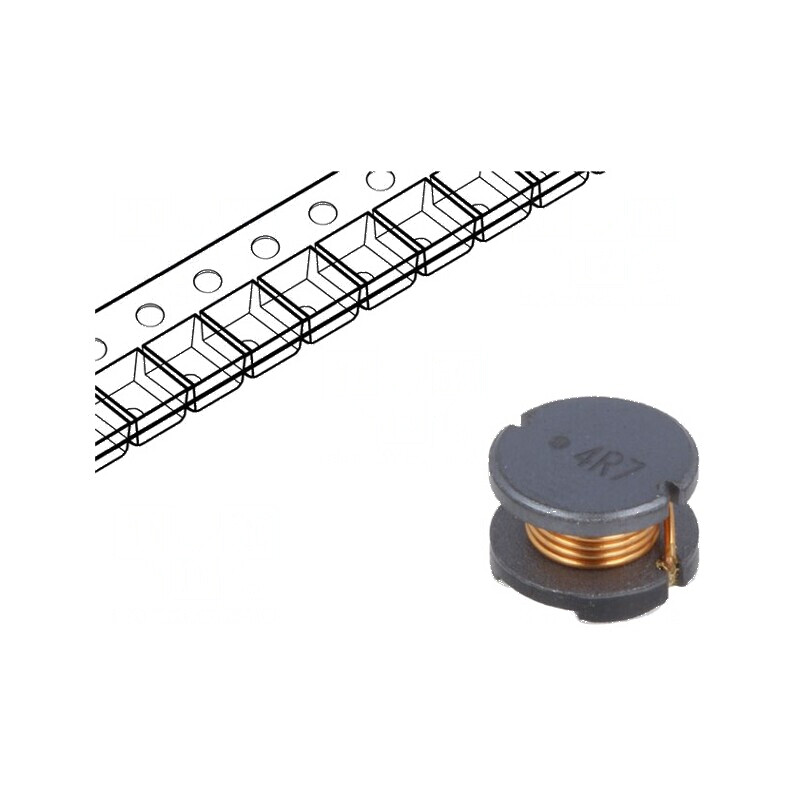 Inductor SMD 4,7uH 3,7A ±20% Q31, Ø8mm, H5mm, 30mΩ | Electronic-mag.ro | Componente Electronice Inductor SMD 4,7uH 3,7A ±20% Q31, Ø8mm, H5mm, 30mΩ | Electronic-mag.ro | Componente Electronice