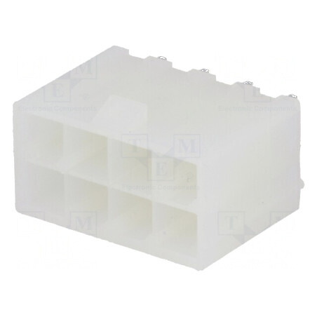 Conector cablu-placă soclu tată N42G 4,2mm PIN 8 THT 600V 9A - Accesorii electrice | Electronic-mag.ro | Componente Electronice