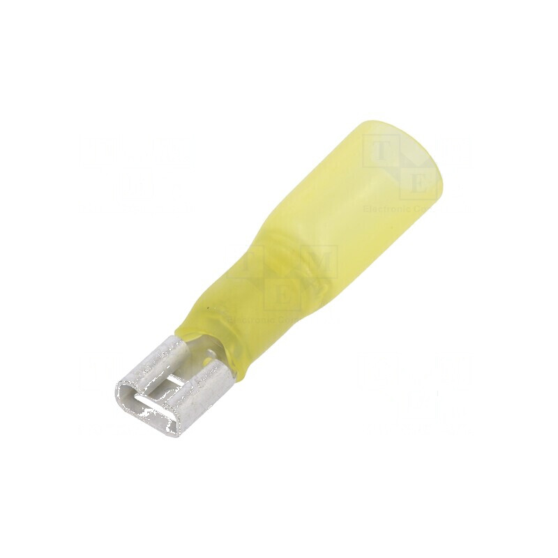 Terminal plat 6,3mm 0,8mm mamă pentru cablu 4÷6mm2, crimpat, rezistent la 150°C | Electronic-mag.ro | Componente Electronice Terminal plat 6,3mm 0,8mm mamă pentru cablu 4÷6mm2, crimpat, rezistent la 150°C | Electronic-mag.ro | Componente Electronice