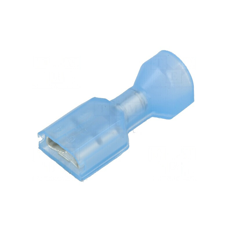 Terminal plat 6,3mm 0,8mm mamă pentru crimpat cablu 1,31÷2,08mm2 | Electronic-mag.ro | Componente Electronice