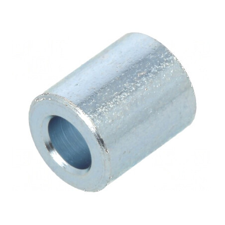 Manşon distanţier cilindric din oţel zincat 7mm, Diametru exterior 6mm | Electronic-mag.ro | Componente Electronice