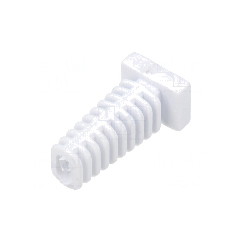 Manşon elastomer alb pentru grosime panou max. 2,2mm, lungime 25mm | Electronic-mag.ro | Componente Electronice