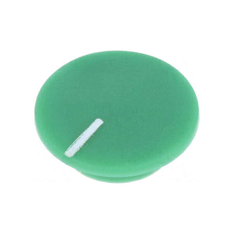 Capac plastic verde pentru fixare prin apăsare | Electronic-mag.ro | Componente Electronice