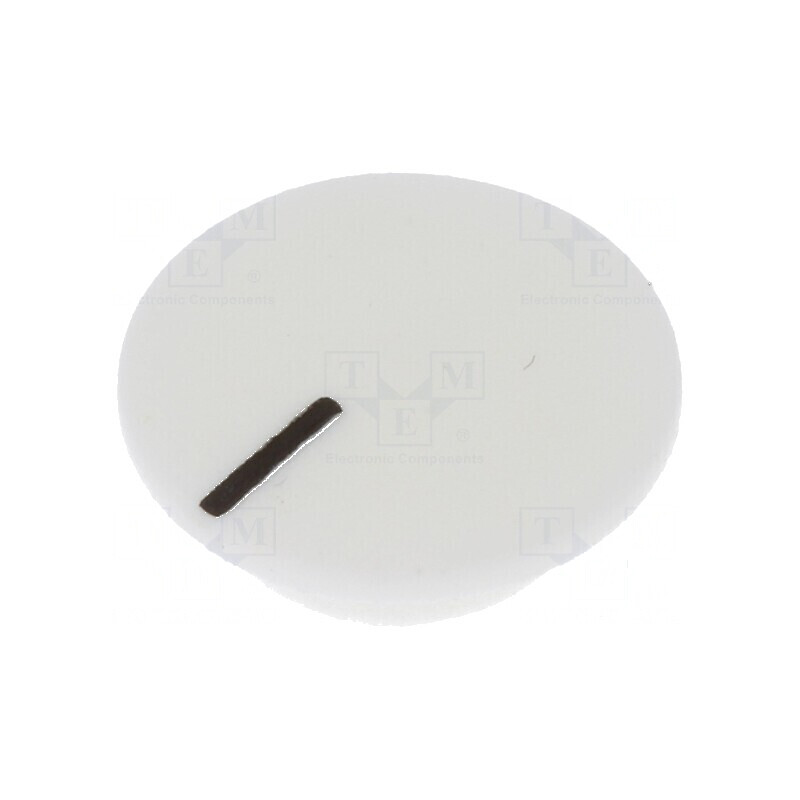 Capac plastic alb pentru fixare prin apăsare | Electronic-mag.ro | Componente Electronice