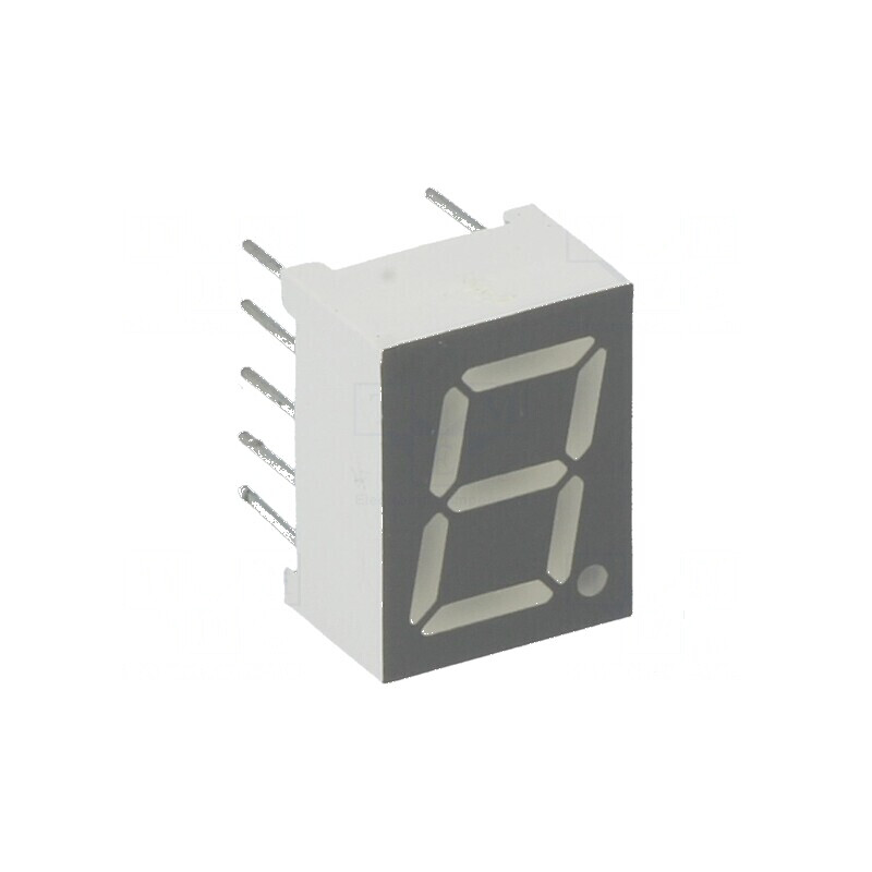Afișaj LED cu 7 segmente 9,9mm 0,39 roșu anodizat, număr caracter 1 | Electronic-mag.ro | Componente Electronice Afișaj LED cu 7 segmente 9,9mm 0,39 roșu anodizat, număr caracter 1 | Electronic-mag.ro | Componente Electronice