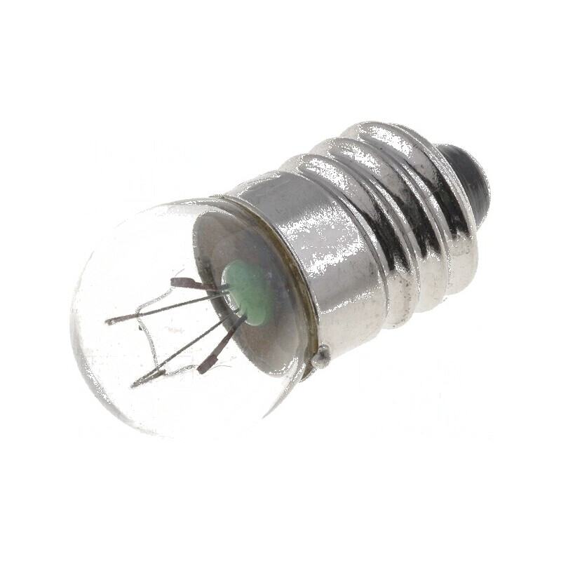 Lampă miniaturală E10 12VDC 100mA, Balon sferic 1,2W, Ø 11,5mm | Electronic-mag.ro | Componente Electronice
