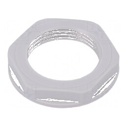 Piuliță PG16 din poliamidă UL94V-2, 30mm, gri deschis, rezistentă la temperaturi -20÷100°C | Electronic-mag.ro | Componente Elec