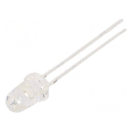 LED UV 8° 20mA 114mW 370-380nm 3-3,8VDC THT - Lampa LED UV pentru iluminare specializată | Electronic-mag.ro | Componente Electr