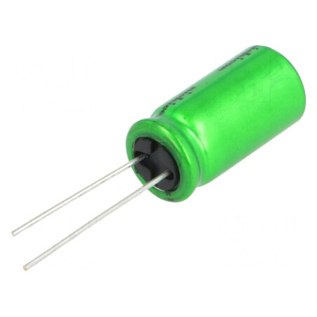 Condensator electrolitic bipolar THT 47uF 25VDC Ø10x12,5mm pentru circuite electrice | Electronic-mag.ro | Componente Electronic