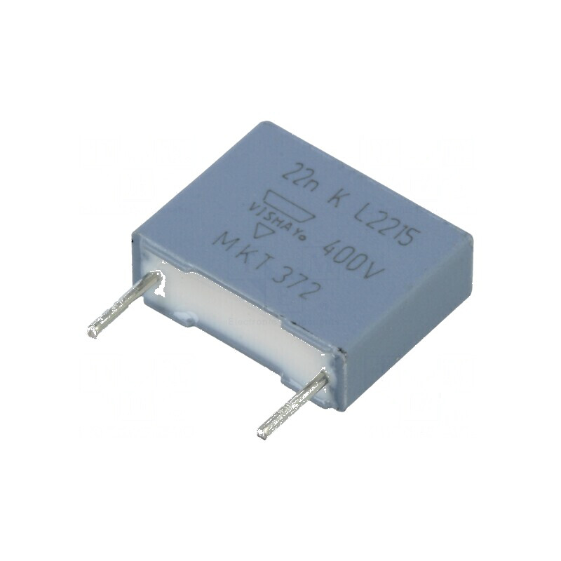 Condensator poliester 22nF 220VAC 400VDC 10mm ±10% THT pentru electronică | Electronic-mag.ro | Componente Electronice