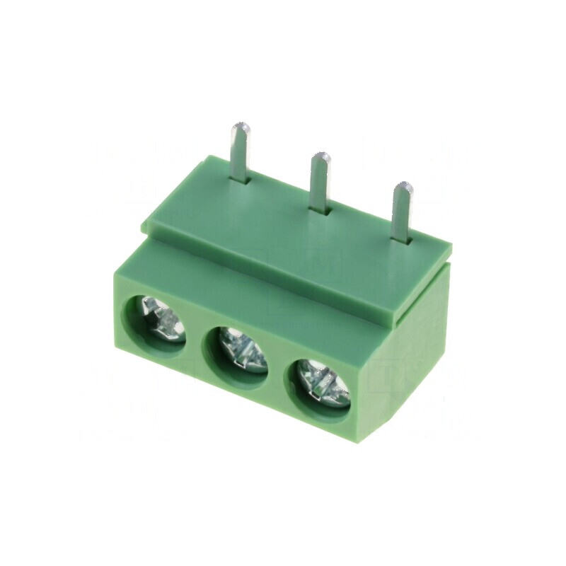 Regletă de conexiuni pentru PCB drept, 5mm, 3 piste pentru PCB | Electronic-mag.ro | Componente Electronice
