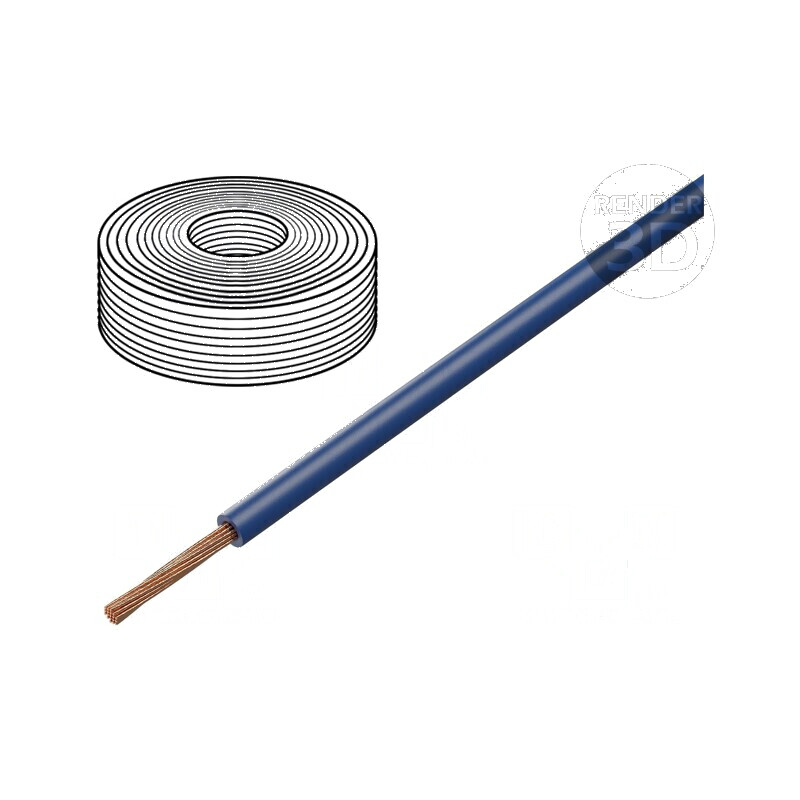 Cablu H05Z-K cupru litat 0,5mm2 LSZH albastru închis 300V, 500V | Electronic-mag.ro | Componente Electronice