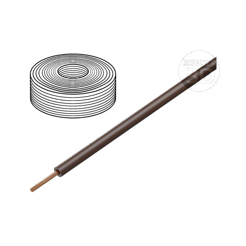 Cablu electric H05Z-K litat Cu 0,75mm2 LSZH maro 300V, 500V, 100m | Electronic-mag.ro | Componente Electronice