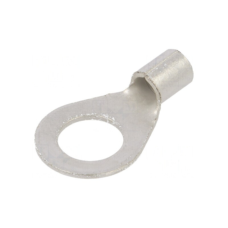 Vârf inelar M10 10mm² crimpat cu cablu cositorit din cupru 11mm | Electronic-mag.ro | Componente Electronice