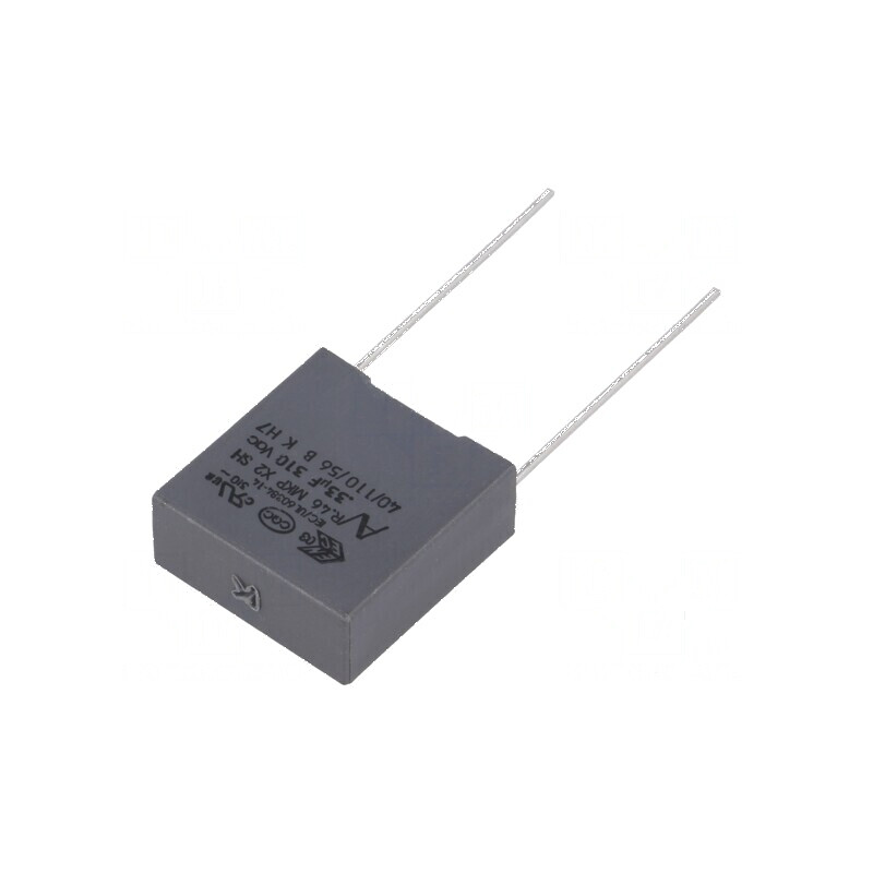 Condensator polipropilenă X2 R46 310V 330nF 18x7,5x18,5mm pentru aplicații electrice | Electronic-mag.ro | Componente Electronic