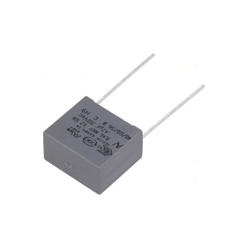 Condensator polipropilenă X2 R46 310V 470nF dimensiuni 18x10x16mm | Electronic-mag.ro | Componente Electronice