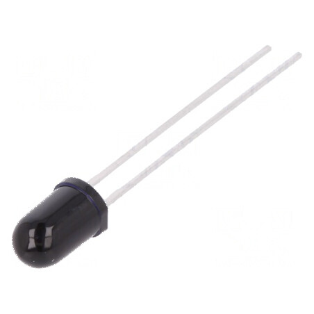 Emiţător IR 5mm 860nm negru 550mW 10° THT 100mA 1,7÷3,6V pentru aplicații electronice | Electronic-mag.ro | Componente Electroni