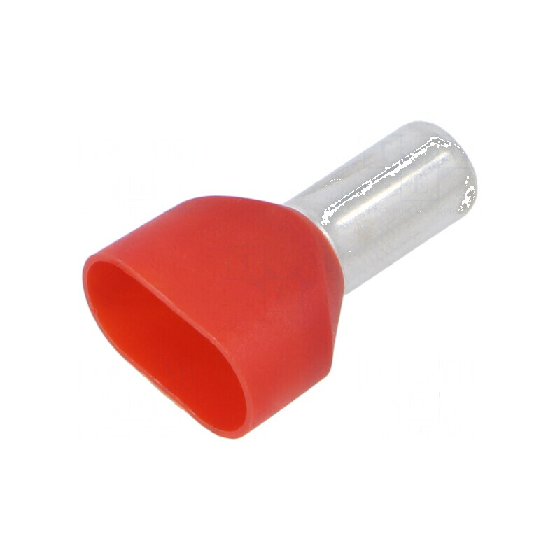 Vârf tub de capăt izolată dublă cupru 10mm2 12mm cositorit pentru conexiuni electrice | Electronic-mag.ro | Componente Electroni