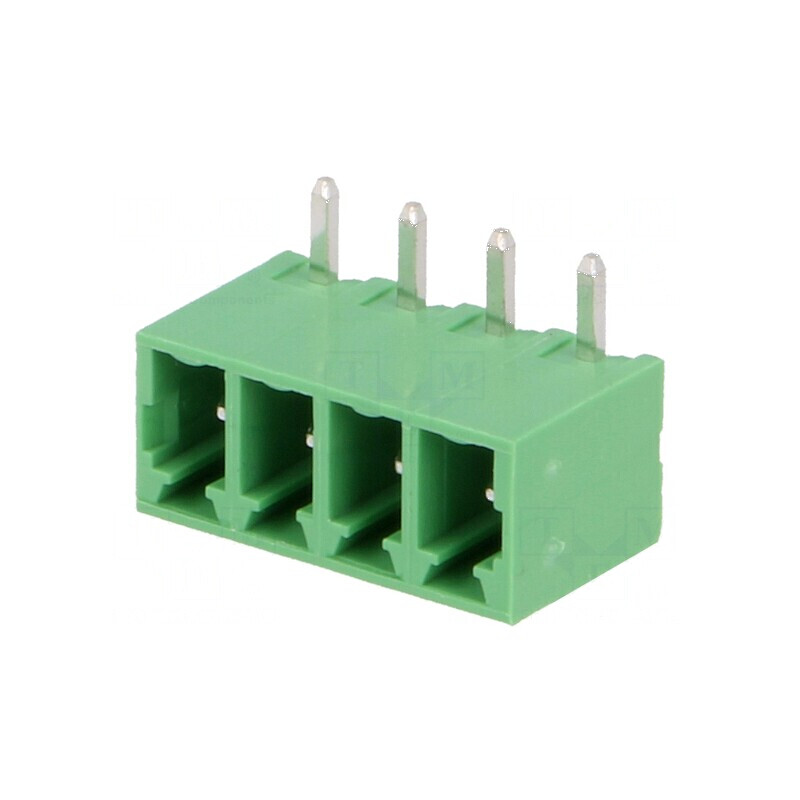 Regletă de conexiuni deconectabilă 3,81mm cu 4 piste, soclu tată | Electronic-mag.ro | Componente Electronice