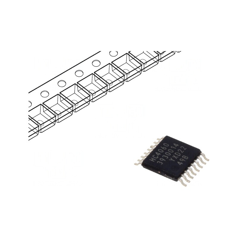 Divizor digital IC CMOS SMD TSSOP16 HC - Contor rolă bandă | Electronic-mag.ro | Componente Electronice