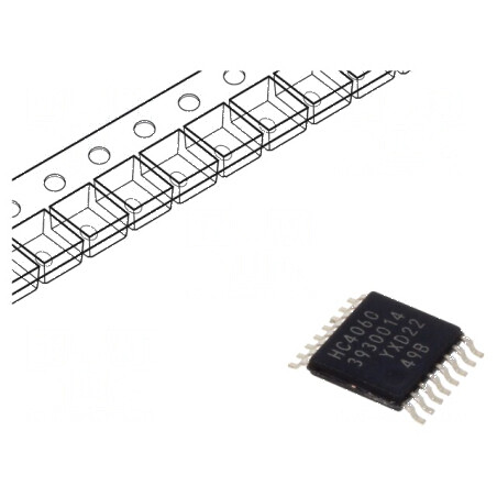 Divizor digital IC CMOS SMD TSSOP16 HC - Contor rolă bandă | Electronic-mag.ro | Componente Electronice