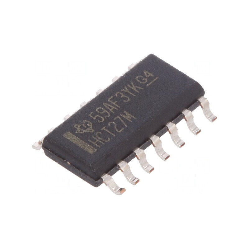 Circuit integrat digital NOR, 3 intrări, 3 ieșiri, SMD SO14, 4,5-5,5VDC, -55-125°C, tub. | Electronic-mag.ro | Componente Electr