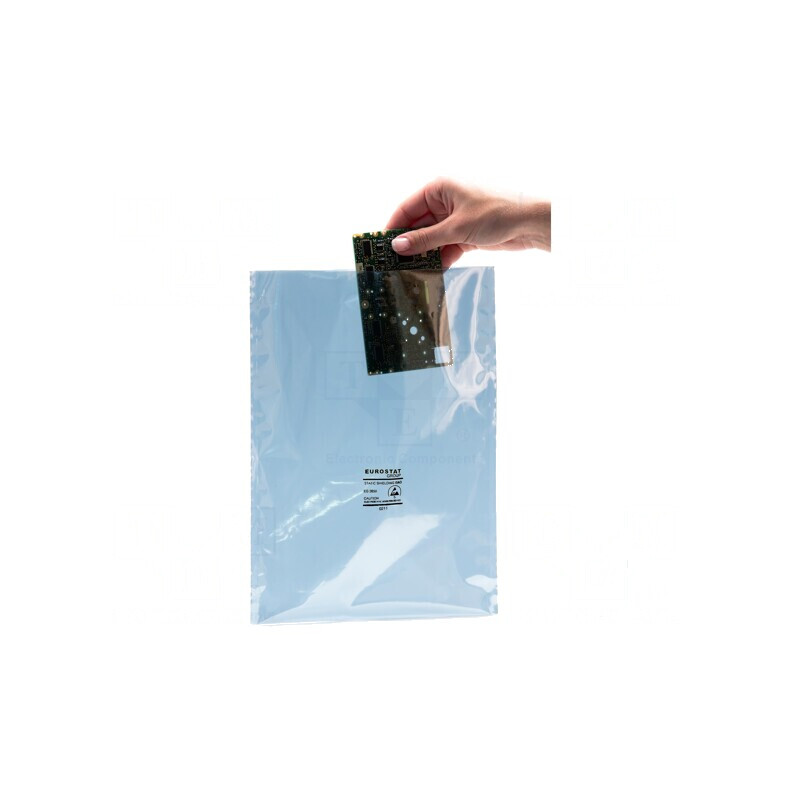 Pungă de protecție ESD 305mm x 203mm, grosime 76um, 100GΩ | Electronic-mag.ro | Componente Electronice