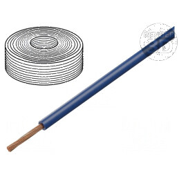 Cablu H05Z-K litat Cu 0,75mm2 LSZH albastru închis 300V, 500V - Cablu electric de calitate superioară pentru instalații elect | 