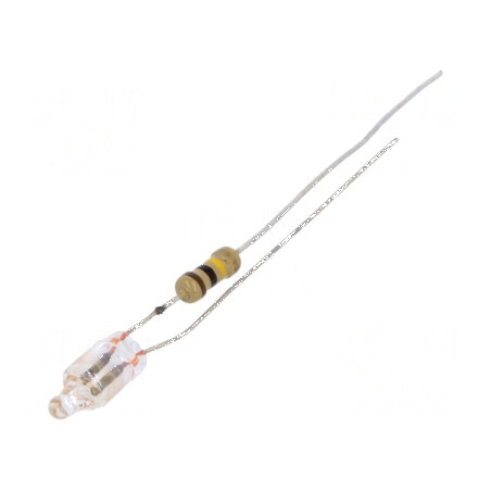 Lampă neon portocalie 230VAC 1,4mA Ø 3,8mm L 10mm 15000h | Electronic-mag.ro | Componente Electronice
