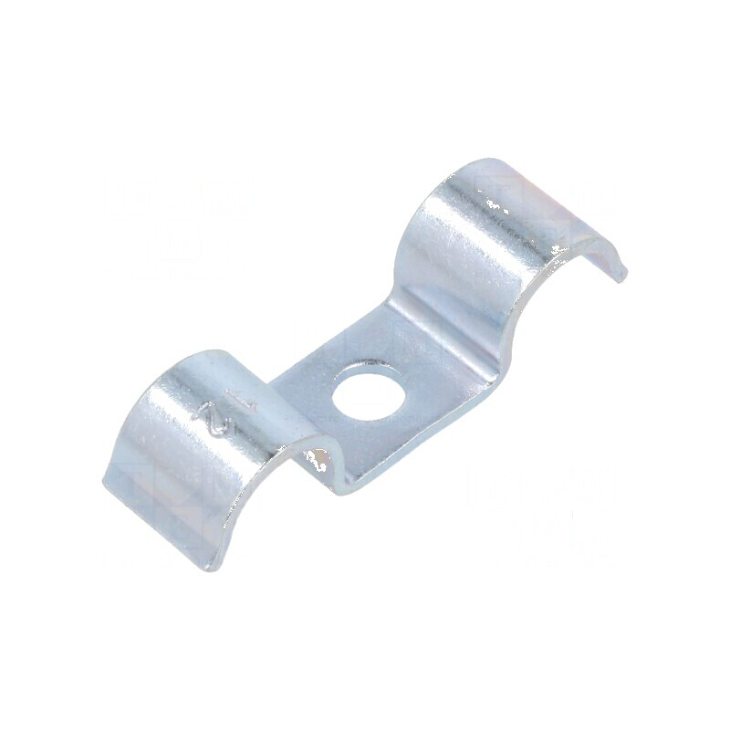 Clemă montată cu şurub Øbuclă 12mm, Øorif.mont 6mm, W 14mm - Accesoriu de fixare pentru construcții | Electronic-mag.ro | Compon